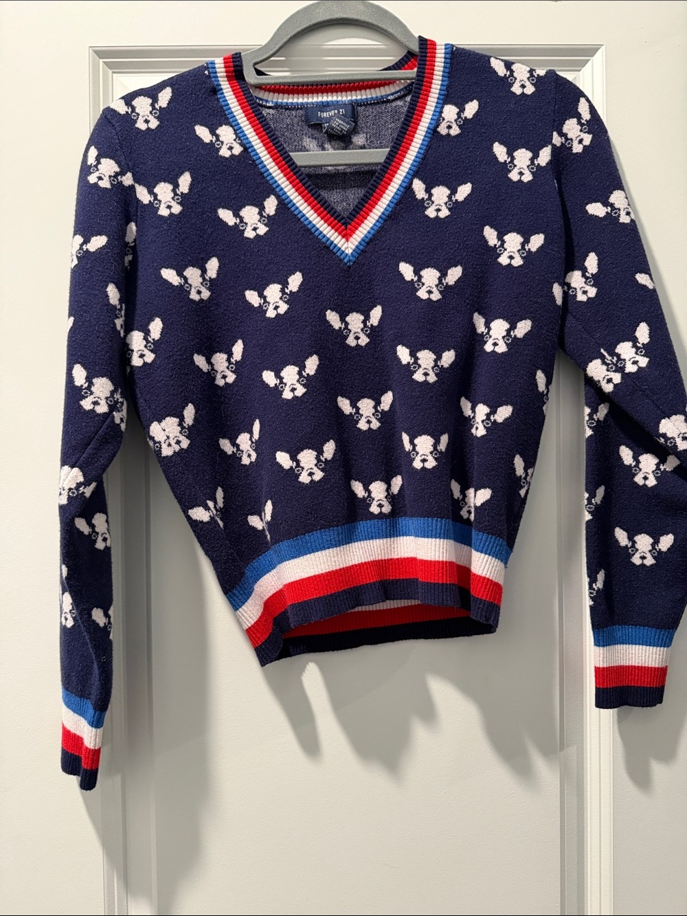 Forever 21 Frenchie Dog Sweater